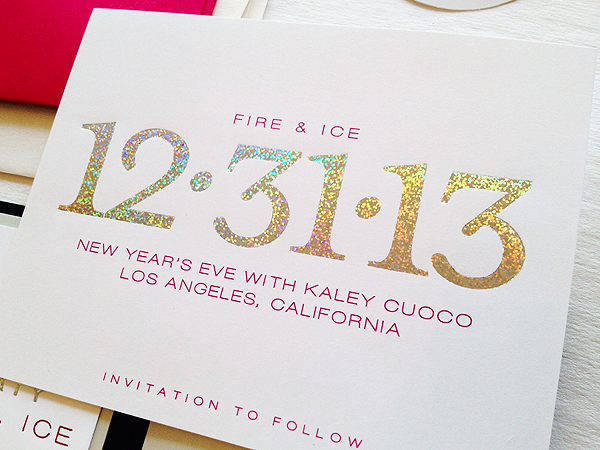 See Kaley Cuoco's Chic Wedding Invitation – with No Mention of the Wedding!| Weddings, The Big Bang Theory, Kaley Cuoco