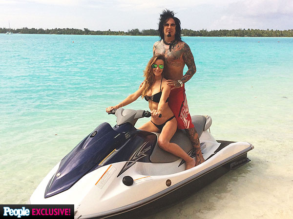 Nikki Sixx and Courtney Bingham Honeymoon in Bora Bora| Couples, Weddings, Nikki Sixx