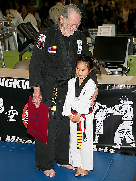 See Charming Photos from 81-Year-Old Willie Nelson's Black Belt Ceremony| Willie Nelson