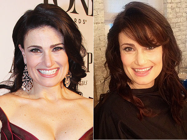 Idina Menzel bangs