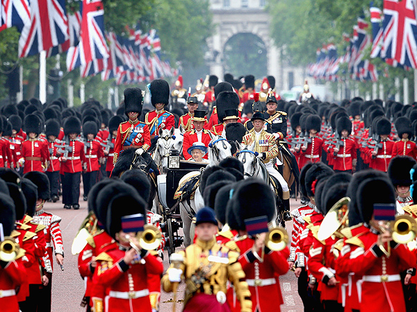Prince William, Kate & Prince Harry Help Fête Queen Elizabeth at Her Birthday Parade| The British Royals, The Royals, Kate Middleton, Prince William, Queen Elizabeth