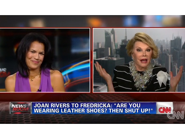 Joan Rivers Walks Out on CNN Interview, Video