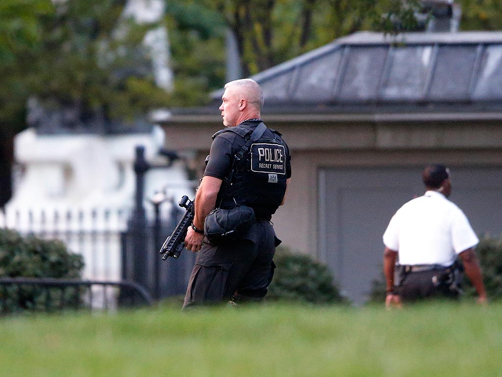 Toddler Inside White House Gates