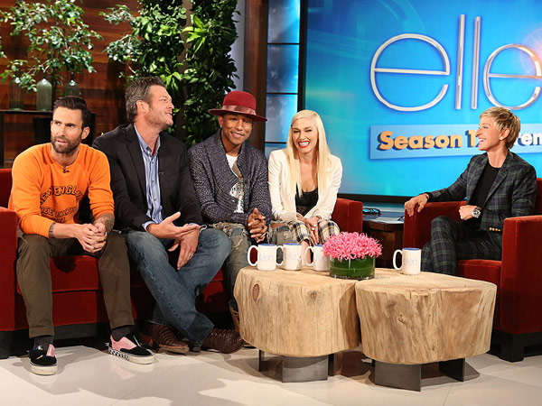 Adam Levine Loves the Word 'Wife,' but Blake Shelton Isn't Ready for Kids| Couples, The Voice, TV News, Adam Levine, Blake Shelton, Ellen DeGeneres