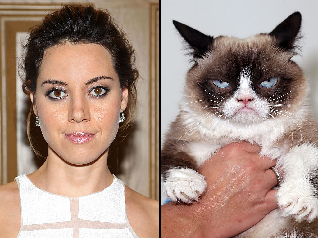 Aubrey Plaza Voicing Grumpy Cat in Lifetime TV Movie