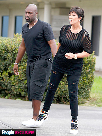 Kris Jenner Cuddles with Corey Gamble After Vacation in Mexico (PHOTOS)