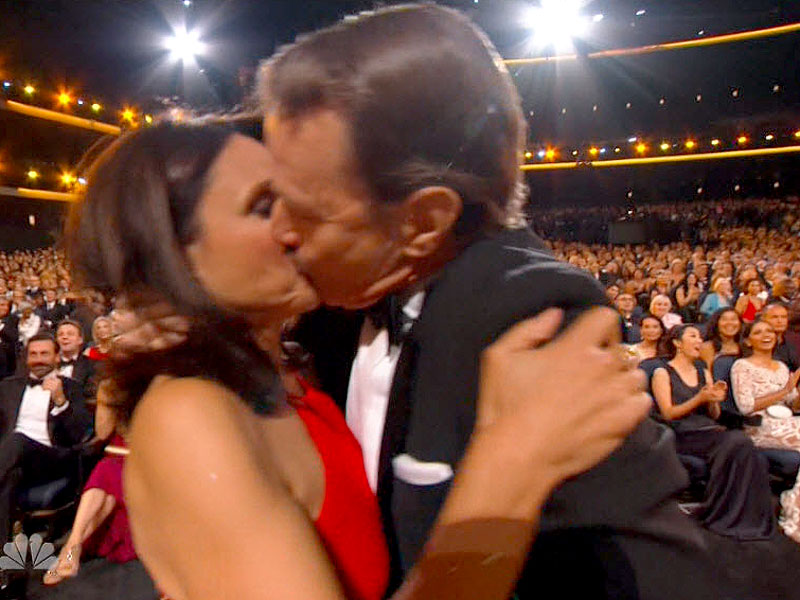 See Julia Louis-Dreyfus and Bryan Cranston's Kisses, Then and Now