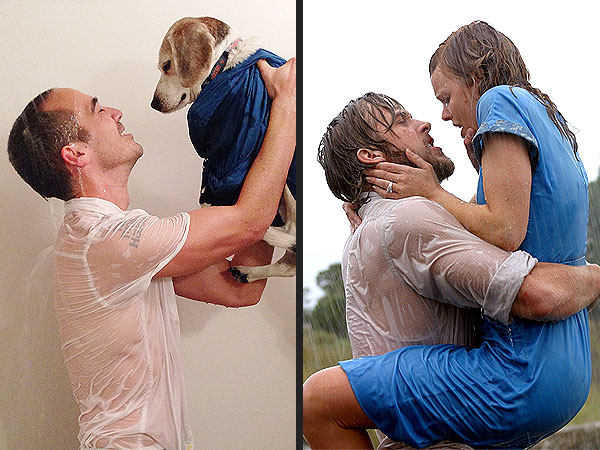 The Notebark: Man Recreates Romantic Movies with Dog as Leading Lady| Cute Pets, Dogs, Dirty Dancing, Spider-Man, The Notebook