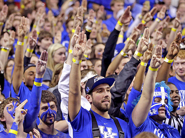 Josh Hutcherson Greeted by Hunger Games Salute at Kentucky Wildcats Game| The Hunger Games, Josh Hutcherson
