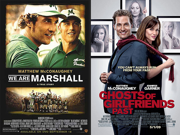 Matthew McConaughey's Career Arc Analyzed Through His Movie Posters| Matthew McConaughey, Media Products, Movies