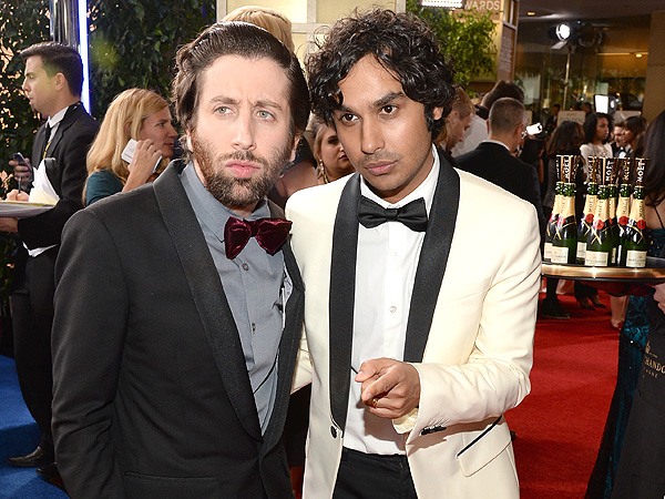 Geek to Chic: The Cast of Big Bang Theory on the Red Carpet| Golden Globe Awards 2014, The Big Bang Theory, Jim Parsons, Johnny Galecki, Kaley Cuoco, Kunal Nayyar, Mayim Bialik, Simon Helberg
