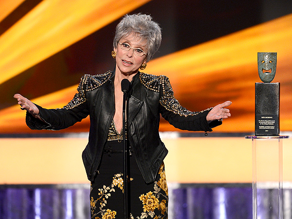 SAG Awards: Rita Moreno, Bryan Cranston Sing in Their Acceptance Speeches