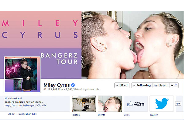 Facebook's 10th Anniversary: Celebrate by Following These 10 Stars| Bruno Mars, Dwayne ''The Rock'' Johnson, George Takei, Lady Gaga, Miley Cyrus, Paulo Coelho, Pitbull, Shakira, Vin Diesel, Will Smith, Media Product Types