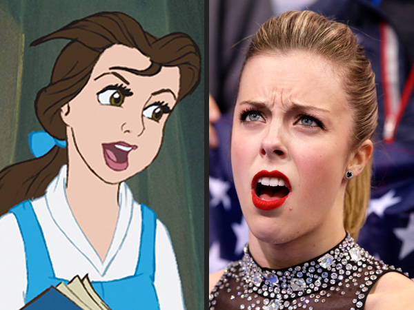 9 Sochi Olympians with Disney Doppelgängers| Winter Olympics 2014, Ashley Wagner, Gracie Gold, Meryl Davis, Olympics, Media Products