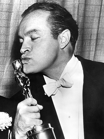 PEOPLE's Semi-Official Guide to Kissing Your Award on Oscar Night| Oscars 2014, Angelina Jolie, Anne Hathaway, Audrey Hepburn, Benicio Del Toro, Bob Hope, Jamie Foxx, Javier Bardem, Jean Dujardin, Lionel Richie, Penelope Cruz