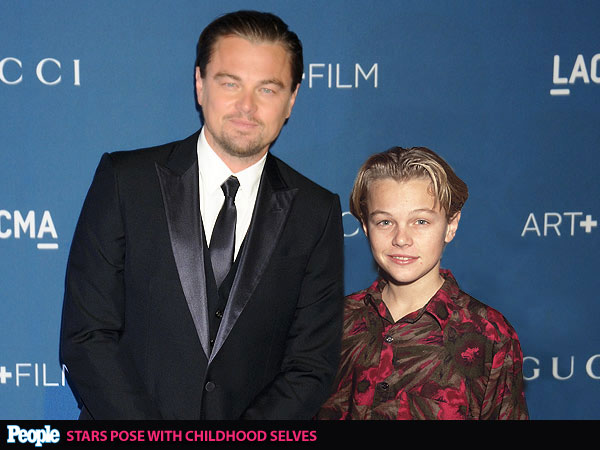 Time Warp: See 10 Oscar Nominees Posing with Their Younger Selves| Oscars 2014, Amy Adams, Christian Bale, Jennifer Lawrence, Julia Roberts, Leonardo DiCaprio, Matthew McConaughey, Meryl Streep, Sandra Bullock, Tom Hanks