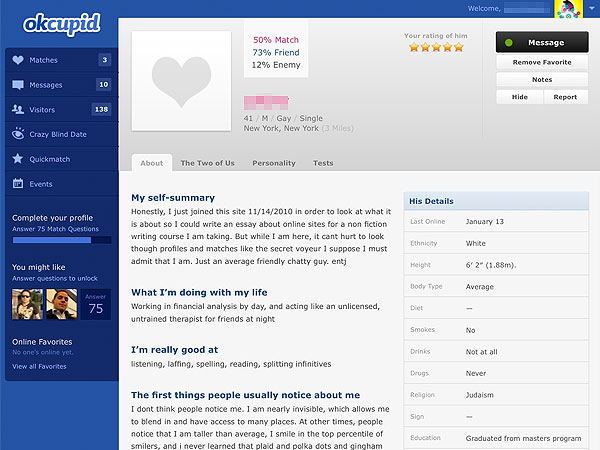 earch dating profiles by email free