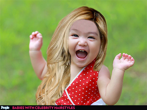 Nap Time Tresses: Babies Try on 7 Famous Celebrity Hairstyles| Babies, Beyonce Knowles, Demi Lovato, Harry Styles, Jared Leto, Jennifer Lawrence, Miley Cyrus, RolesClass