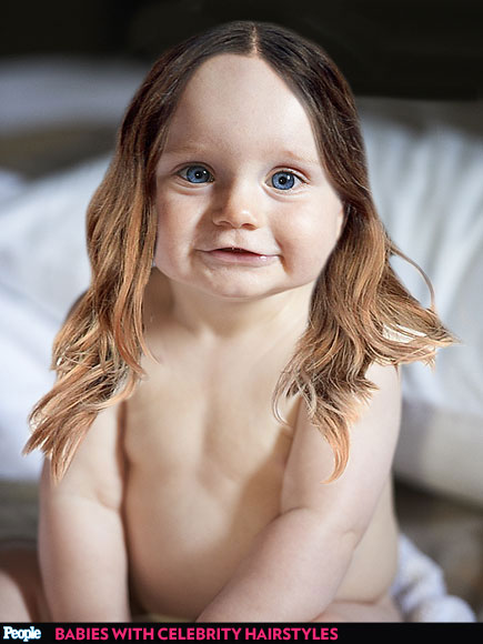 Nap Time Tresses: Babies Try on 7 Famous Celebrity Hairstyles| Babies, Beyonce Knowles, Demi Lovato, Harry Styles, Jared Leto, Jennifer Lawrence, Miley Cyrus