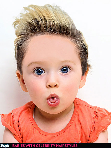 Nap Time Tresses: Babies Try on 7 Famous Celebrity Hairstyles| Babies, Beyonce Knowles, Demi Lovato, Harry Styles, Jared Leto, Jennifer Lawrence, Miley Cyrus