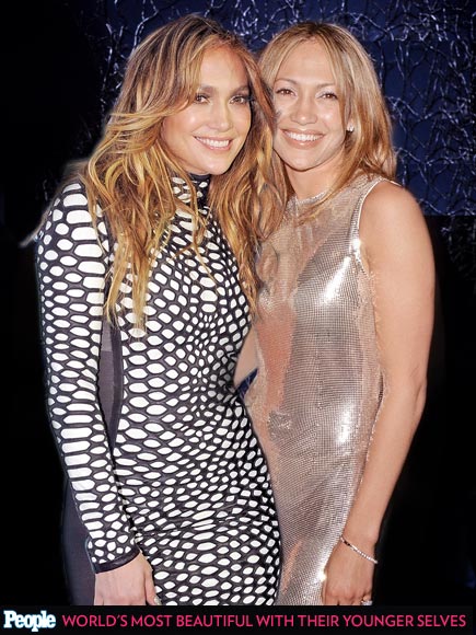 PEOPLE's 'Most Beautiful' Celebrities Posing with Their Younger Selves| Most Beautiful on Covers, Most Beautiful, Beyonce Knowles, Christina Applegate, Cindy Crawford, Drew Barrymore, Gwyneth Paltrow, Jennifer Aniston, Jennifer Lopez, Jodie Foster, Julia Roberts, Kate Hudson, Leonardo DiCaprio, Meg Ryan, Michelle Pfeiffer