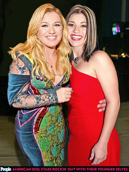 American Idol Stars Rockin' Out with Their Younger Selves| American Idol, American Idol, Carrie Underwood, Clay Aiken, Jennifer Hudson, Jordin Sparks, Kelly Clarkson, Paula Abdul, Simon Cowell, Steven Tyler, Media Products, TV Seasons & Episodes