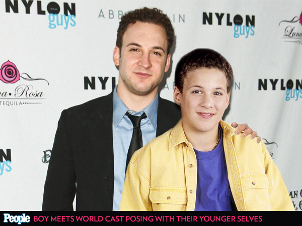 See the Cast of Boy Meets World Posing with Their Younger Selves| Girl Meets World, Boy Meets World, TV News, Ben Savage, Danielle Fishel