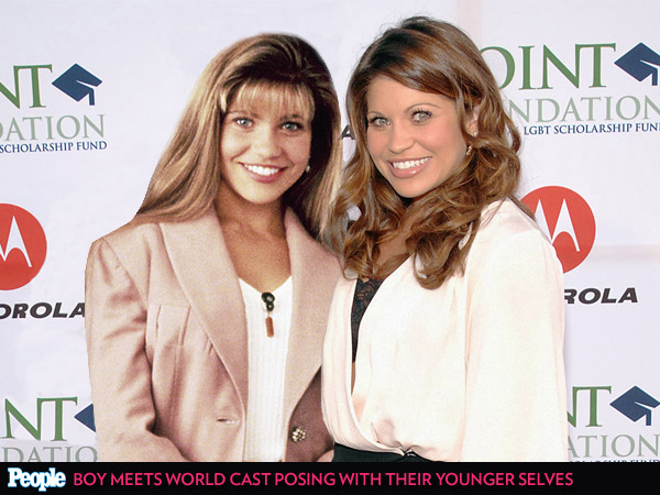 See the Cast of Boy Meets World Posing with Their Younger Selves| Girl Meets World, Boy Meets World, TV News, Ben Savage, Danielle Fishel
