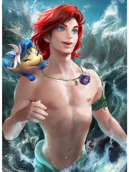Frozen's Elsa as a Man? Gender-Bending Portraits Reimagine Disney Ladies| Around the Web