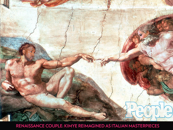 Works of Art: Kim and Kanye Transformed into the Italian Renaissance Paintings They Love| Weddings, Kanye West, Kim Kardashian