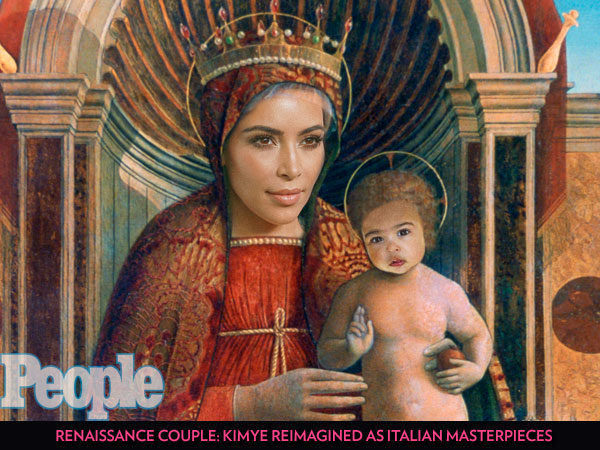 Works of Art: Kim and Kanye Transformed into the Italian Renaissance Paintings They Love| Weddings, Kanye West, Kim Kardashian