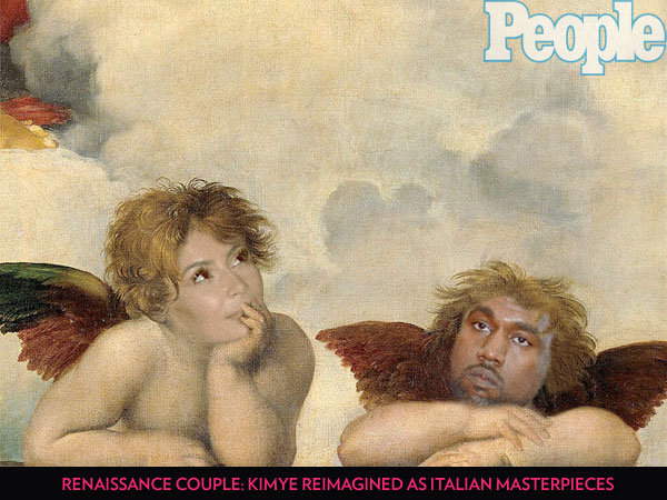 Works of Art: Kim and Kanye Transformed into the Italian Renaissance Paintings They Love| Weddings, Kanye West, Kim Kardashian