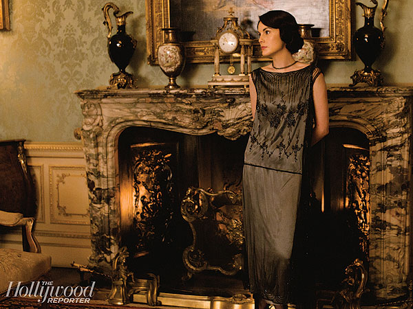See Behind-the-Scenes Photos from the Upcoming Season of Downton Abbey| Downton Abbey, TV News, Hugh Bonneville, Julian Fellowes, Laura Carmichael, Maggie Smith, Michelle Dockery