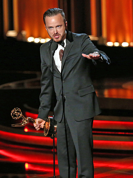 Aaron Paul Raves About His 'Crazy' Breaking Bad Scavenger Hunt| Breaking Bad, Jimmy Kimmel Live, TV News, Aaron Paul, R.J. Mitte