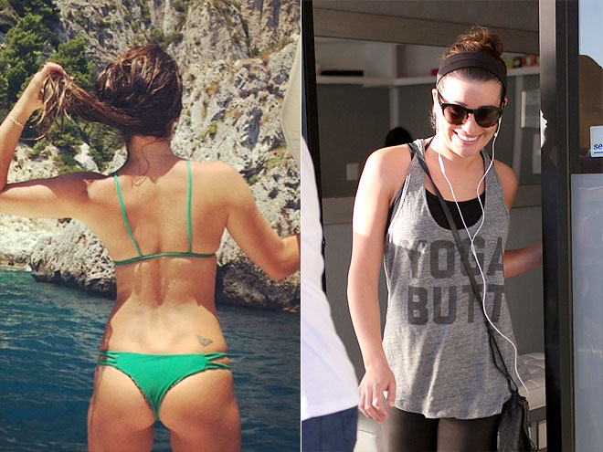 LEA MICHELE'S BELFIE-ING
