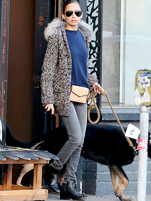 Nicole Richie fur sweater jacket