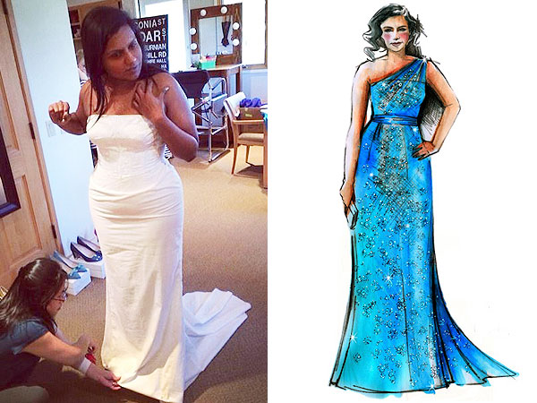 Mindy Kaling CDGA gown
