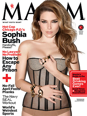Sophia Bush Wears Skintight See-Thru Corset in Sexy Magazine Spread| Chicago P.D., Sophia Bush