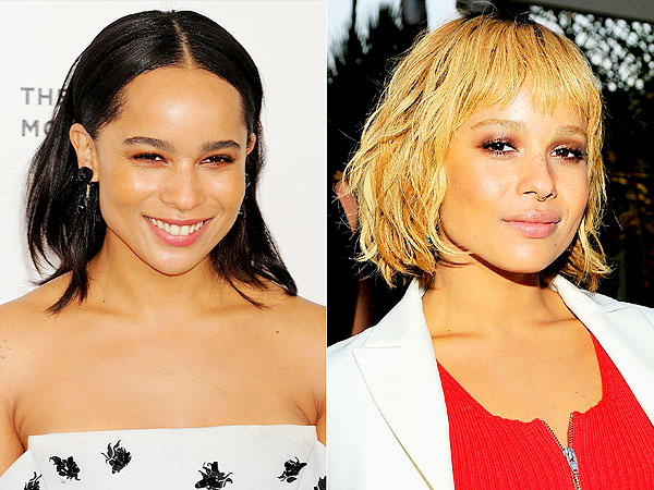 Zoe Kravitz blonde hair