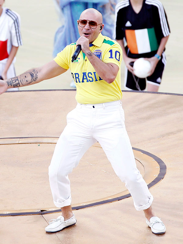 Pitbullat Pitbull's Crazy Tight Pants Steal the Show at World Cup Opening ...