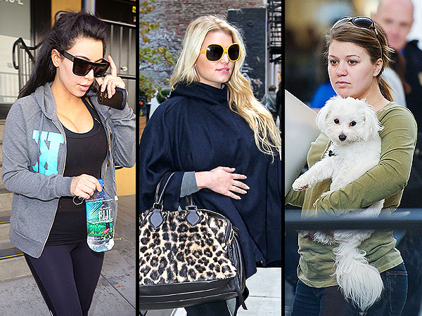These Celebrity Moms Hid Their Baby Bumps with What?| Pregnancy, Eva Mendes, Jessica Simpson, Kate Middleton, Kelly Clarkson, Kim Kardashian, Nicole Richie, Ryan Gosling