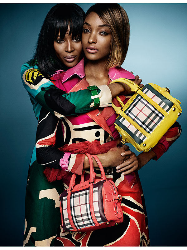 Naomi Campbell and Jourdan Dunn Burberry