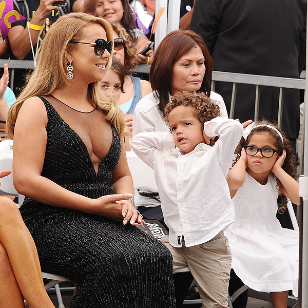Mariah Carey twins Walk of Fame event