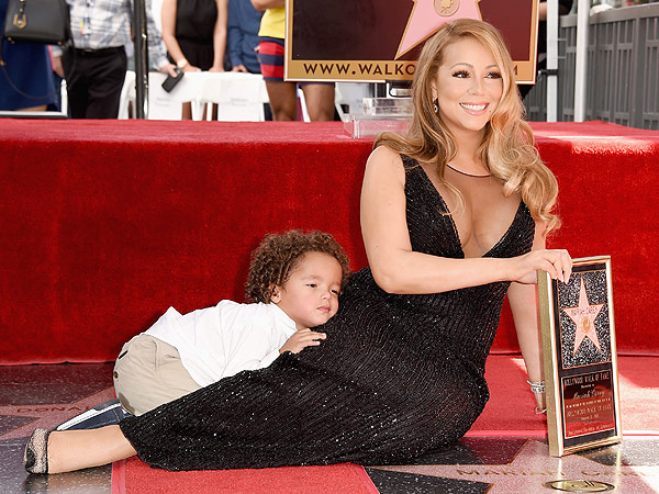 Mariah Carey twins Walk of Fame event