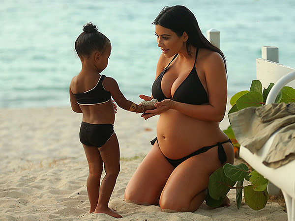 Kim Kardashian West pregnant daughter North
