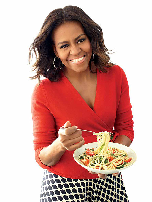 obama michelle cooking pasta eating cheese eat mac lady barack magazine birthday happy because courtesy stopped boxed dust lets covers