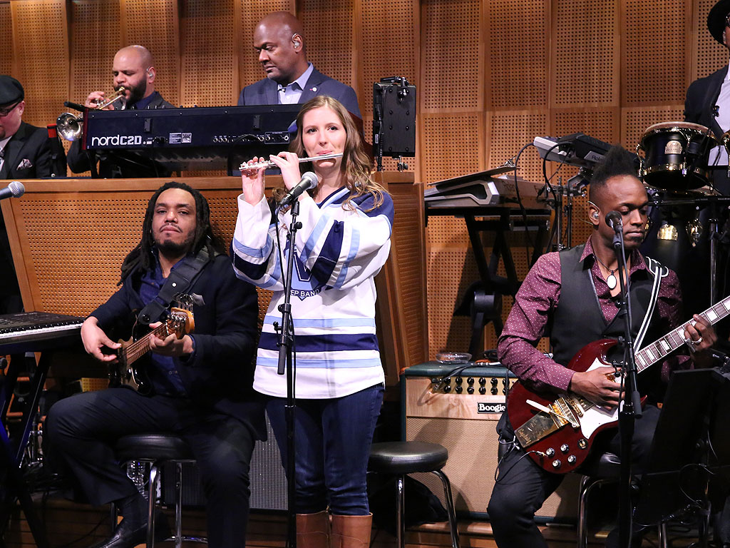 Villanova Crying Piccolo Girl on Tonight Show with Jimmy Fallon