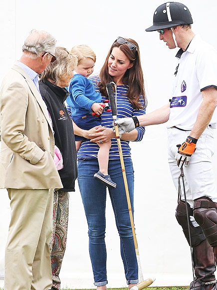 Prince George Swaps Knee Socks for $30 Crocs to Watch His Dad Play Polo (PHOTOS)| The British Royals, The Royals, Kate Middleton, Prince George