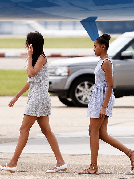 Ciao Bellissimas! Michelle, Sasha and Malia Obama Touch Down in Milan (PHOTOS)| politics, StyleWatch, Malia Obama, Michelle Obama, Sasha Obama