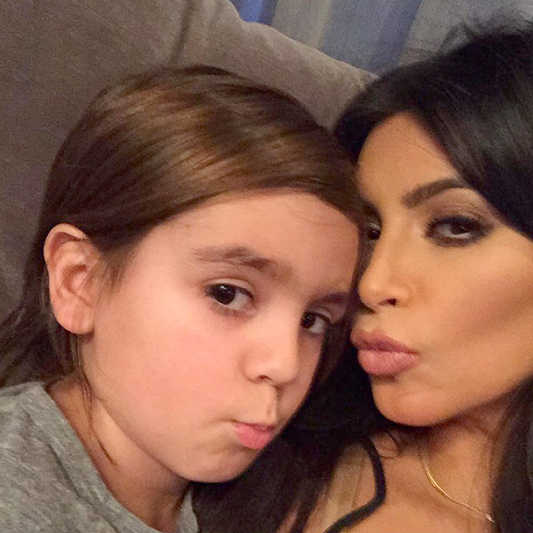 Kourtney and Scott Split: Kim Kardashian and Mason Take Selfies on Instagram